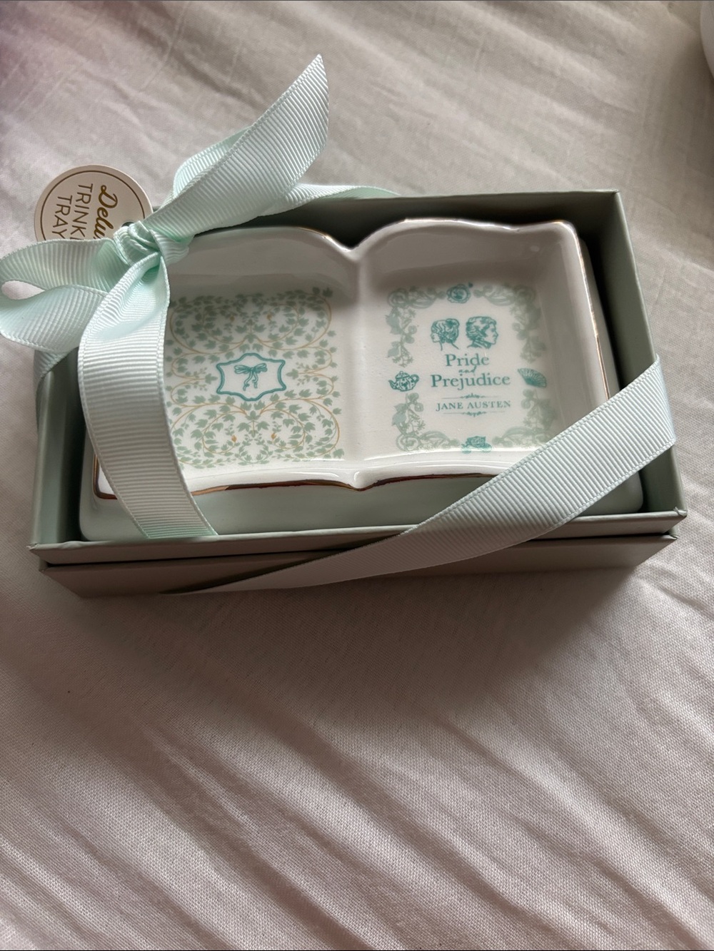 Pride and Prejudice Jane Austen trinket tray